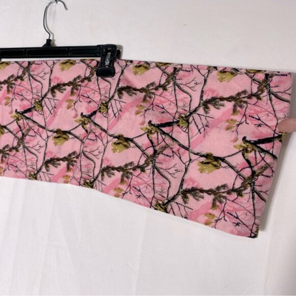 Country Stitched Pink Woodlands Camo Flannel Infinity Scarf - Picture 11 of 13